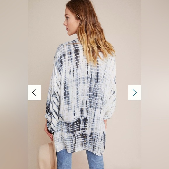 Anthropologie Vada Shimmer Cocoon‎ Kimono Cardigan One Size - Picture 2 of 12